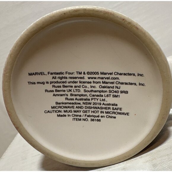 2005 Marvel Fantastic Four Comic Book Hero Ceramic Mug 16 Oz by Russ Berrie - Picture 5 of 8